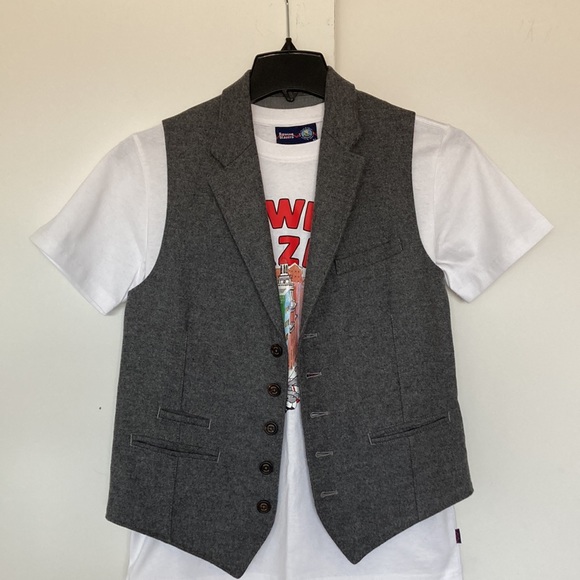 Eleventy Wool Vest, Men’s, Grey, Size M - Picture 9 of 10